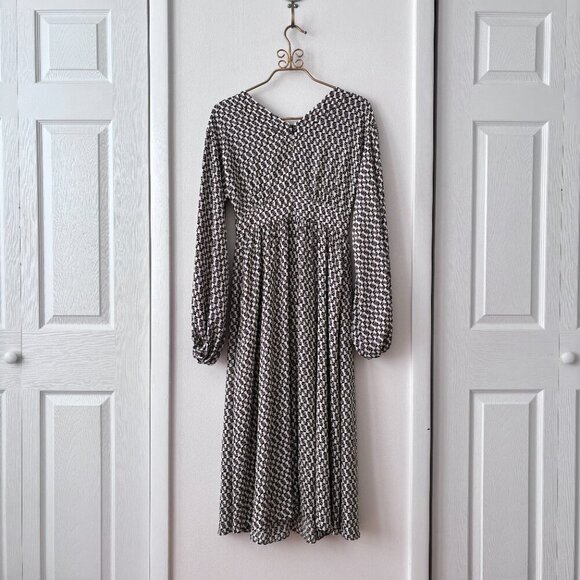 Diane Von Furstenberg Hecuba Twill Blend Midi Dress - Picture 8 of 9